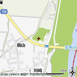 青森県つがる市柏下古川鶴山周辺の地図