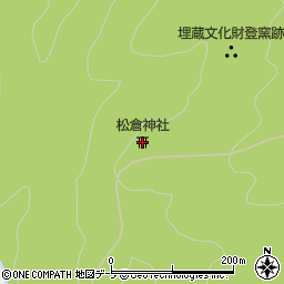 松倉神社周辺の地図