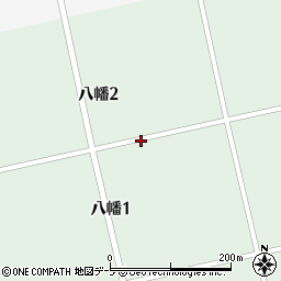 青森県三沢市八幡周辺の地図