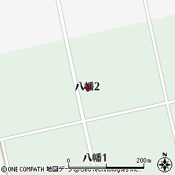 青森県三沢市八幡2丁目周辺の地図