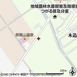 青森県つがる市木造桜木121周辺の地図
