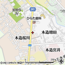 青森県つがる市木造桜川7-3周辺の地図