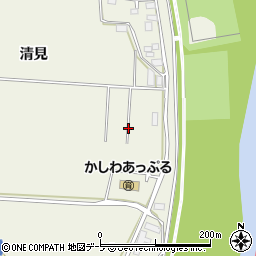 青森県つがる市柏鷺坂清見周辺の地図