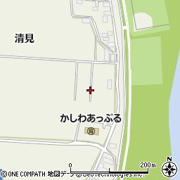 青森県つがる市柏鷺坂（清見）周辺の地図