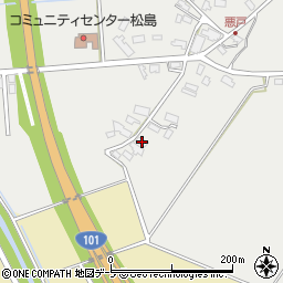 青森県五所川原市金山泉田116周辺の地図