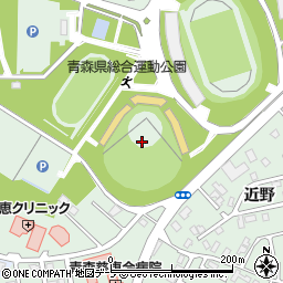 青森県営野球場周辺の地図