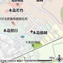 青森県つがる市木造照日41-4周辺の地図