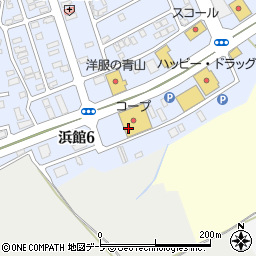 クリーニングのツルヤ生協ひまわり店周辺の地図