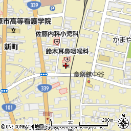 鎌谷公民館周辺の地図