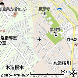 青森県つがる市木造桜川12周辺の地図