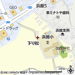 青森県青森市田屋敷下り松周辺の地図