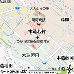 〒038-3151 青森県つがる市木造若竹の地図