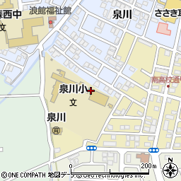 青森県青森市浪館泉川2周辺の地図