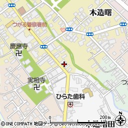 青森県つがる市木造千代町6周辺の地図