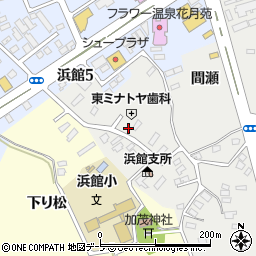 青森県青森市浜館（見取）周辺の地図