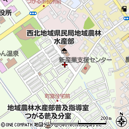 青森県つがる市木造若緑3-5周辺の地図