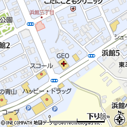 ゲオ青森浜館店周辺の地図