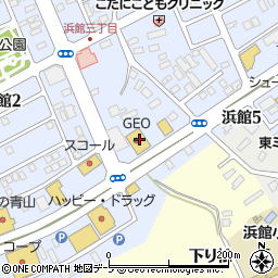 ゲオ青森浜館店周辺の地図