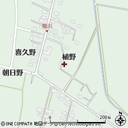 青森県つがる市木造菊川植野24-1周辺の地図