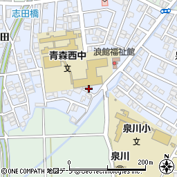 青森県青森市浪館志田6周辺の地図