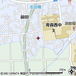 青森県青森市浪館志田1-7周辺の地図
