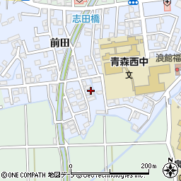 青森県青森市浪館志田1周辺の地図