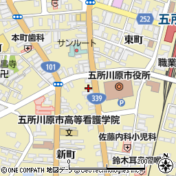 東奥信用金庫　五所川原支店周辺の地図