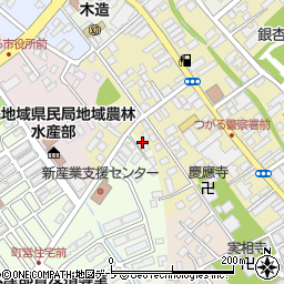 青森県つがる市木造桜木19周辺の地図