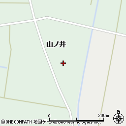 青森県つがる市木造下福原山ノ井周辺の地図