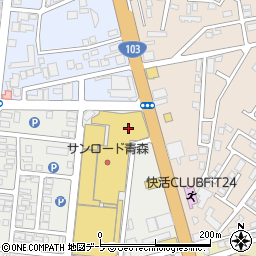 青森松竹アムゼ周辺の地図