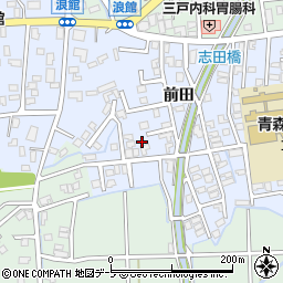 青森県青森市浪館平岡34-1周辺の地図