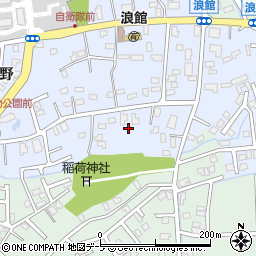 青森県青森市浪館平岡122-3周辺の地図