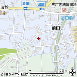 青森県青森市浪館平岡37-2周辺の地図