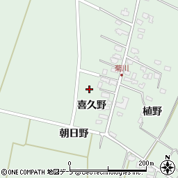 青森県つがる市木造菊川喜久野22周辺の地図