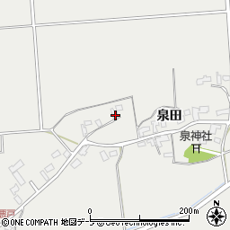 青森県五所川原市金山泉田13周辺の地図