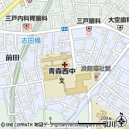 青森県青森市浪館志田36周辺の地図