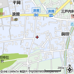青森県青森市浪館平岡130-3周辺の地図