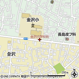 金沢小学校前周辺の地図