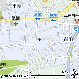 青森県青森市浪館平岡130-2周辺の地図