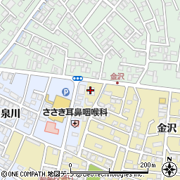 青い森信用金庫金沢支店周辺の地図
