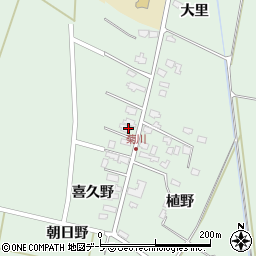青森県つがる市木造菊川喜久野28周辺の地図