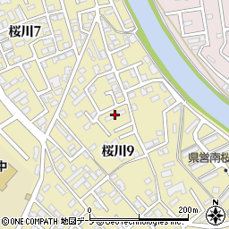 シャガール桜川周辺の地図