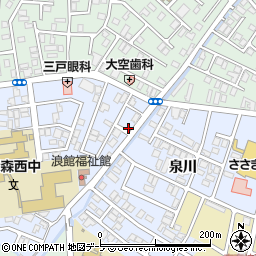 青森県青森市浪館志田39周辺の地図