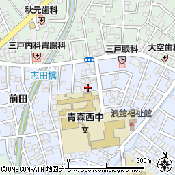 青森県青森市浪館志田16-17周辺の地図