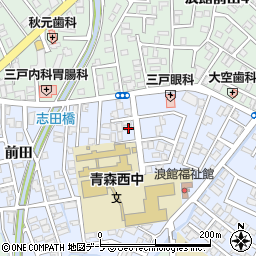 青森県青森市浪館志田16-14周辺の地図