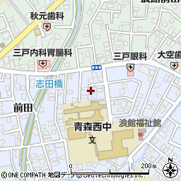 青森県青森市浪館志田16-16周辺の地図
