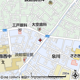 青森県青森市浪館志田39-13周辺の地図