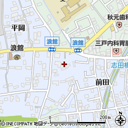 青森県青森市浪館平岡46-1周辺の地図