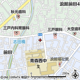 青森県青森市浪館志田16-12周辺の地図