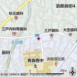 青森県青森市浪館志田16-8周辺の地図